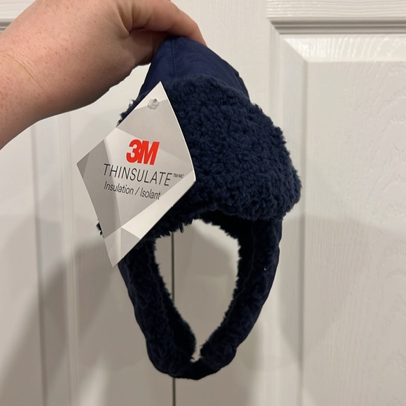 baby GAP Toddler Snow Trapper Hat Navy Blue Size S/M, 2-3 years old - Picture 4 of 7